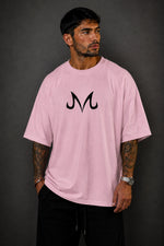 Camiseta Oversized Masculina Pink Demon Rosa