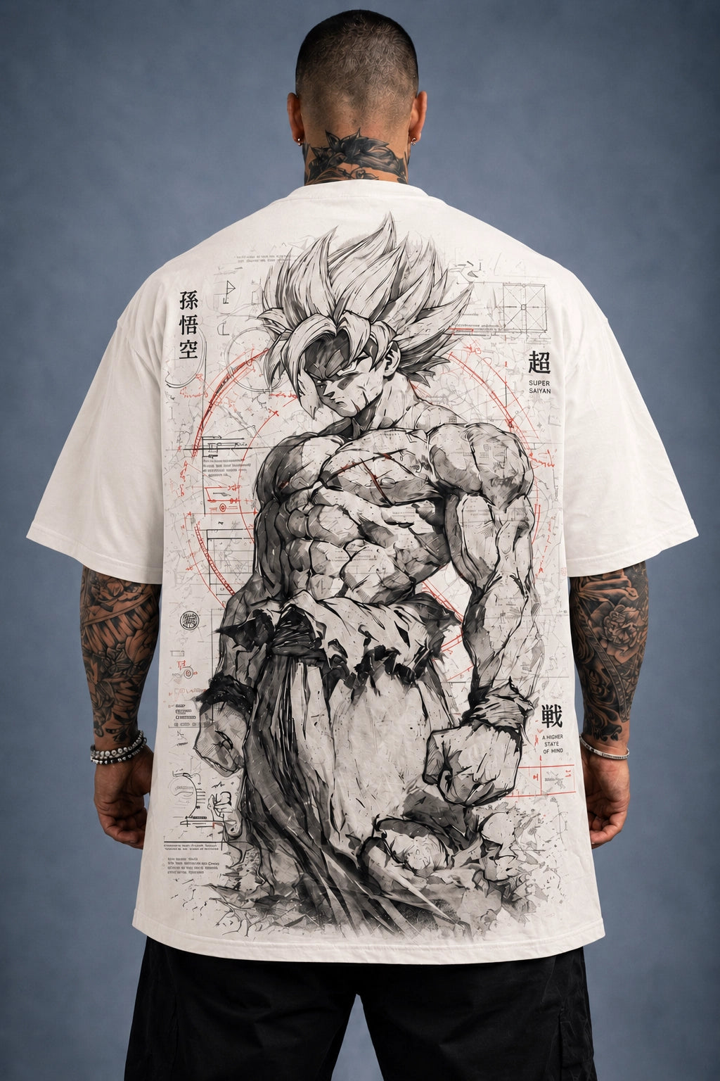 Camiseta Oversized Treino Techfitbr Premium Branca