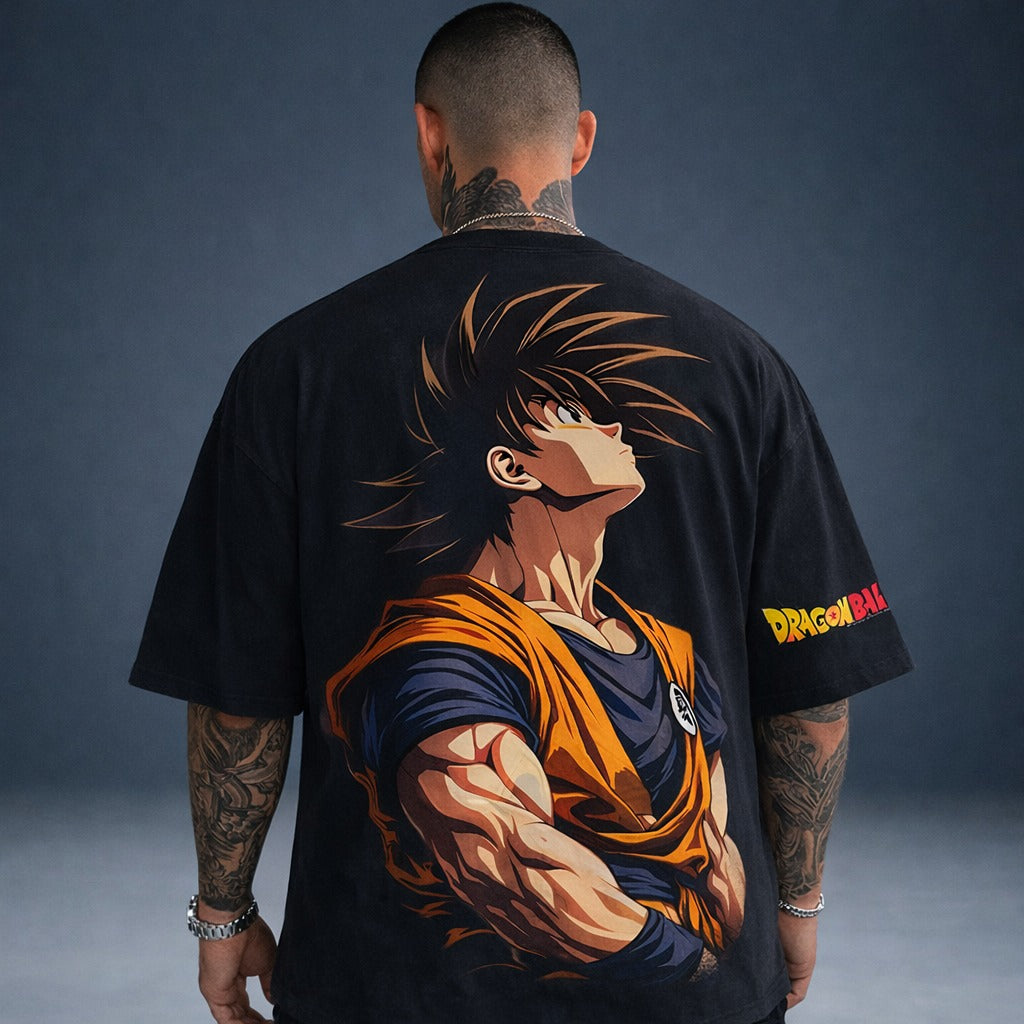 Camiseta Oversized Streetwear Goku Edição Especial