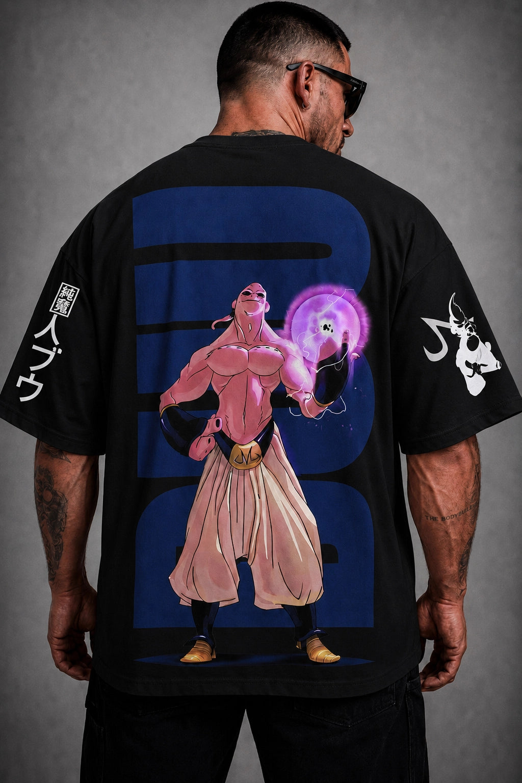 Camiseta Oversized Masculina Pink Demon Rosa