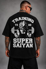 Camiseta Oversized Super Saiyan Preto