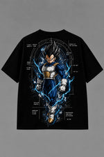 Camiseta Classic Anime Guerreiro Energia Azul Premium