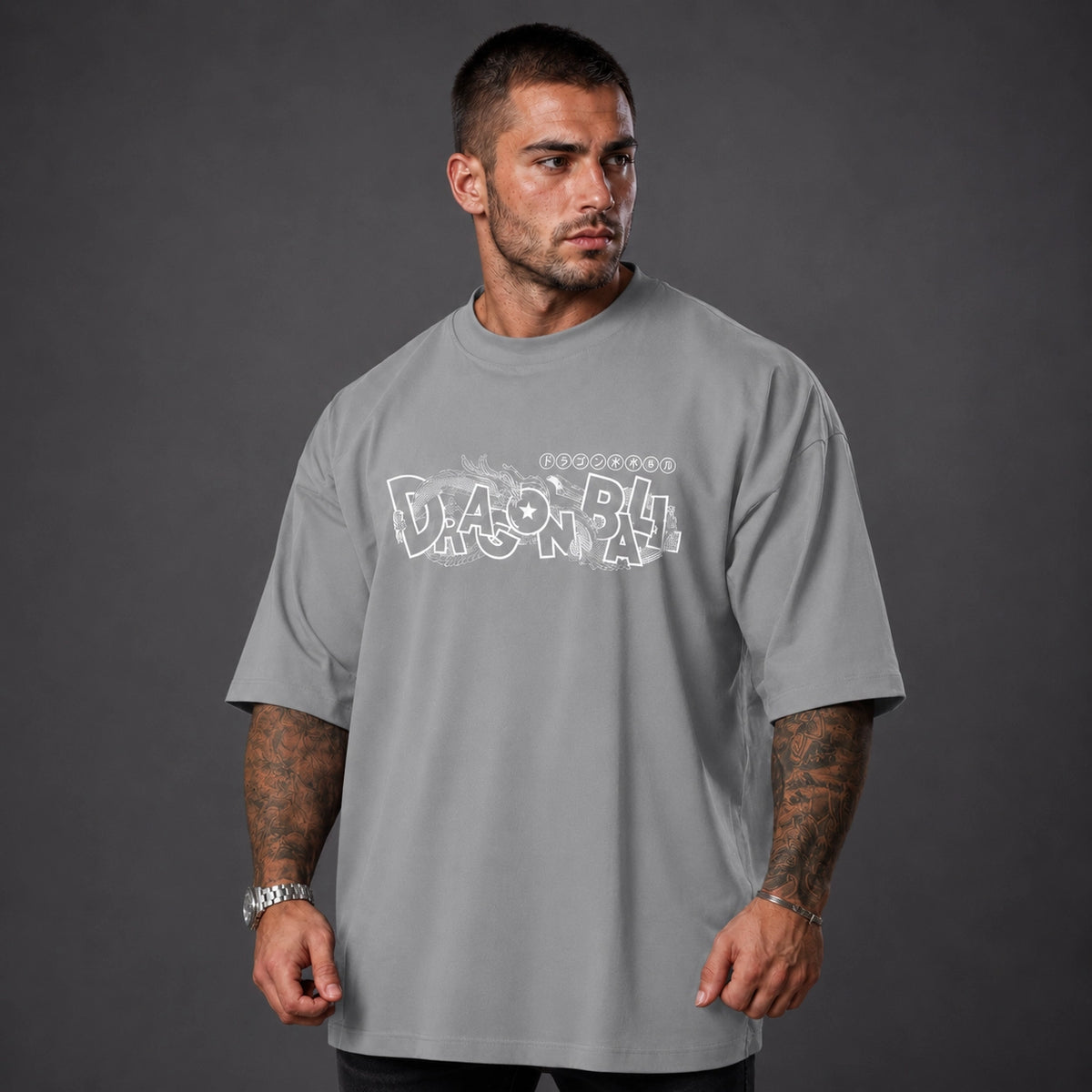 Camiseta Oversized Streetwear Son SuperCinza