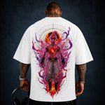 Camisa Oversized Premium Super Majin Boo black e white