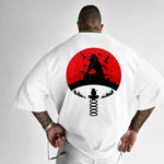 Camiseta Oversized Streetwear Itachi Naruto Shippuden Preta