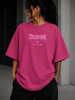 Camiseta Oversized Feminina Sailor Moon Academia TechFibr Rosa