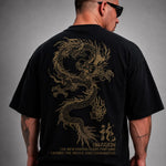 Camiseta Oversized Dragão Chines