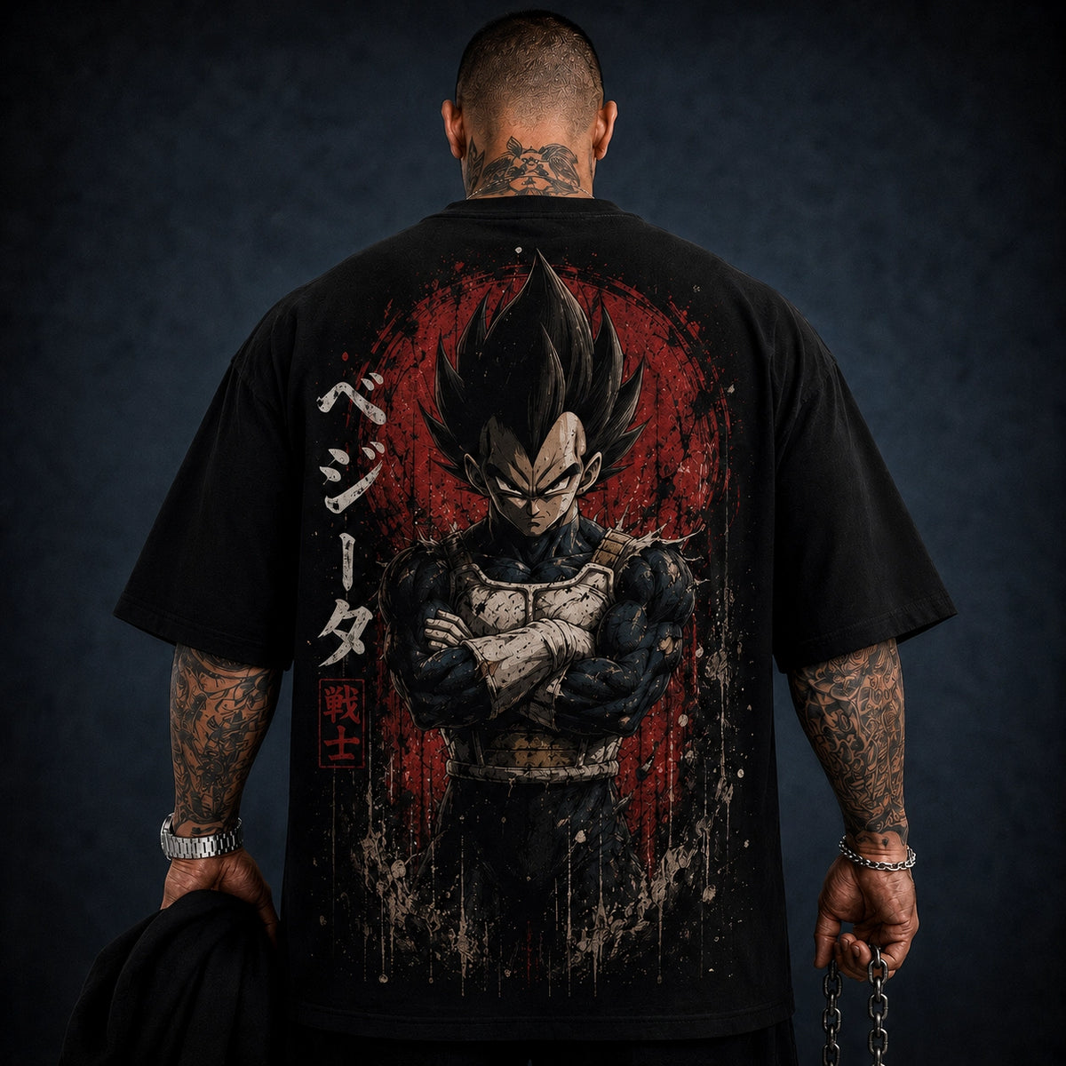Camisa Oversized Premium Super Vegeta Fase 1