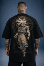 Camiseta Oversized Masculina Eternal Warrior Preta
