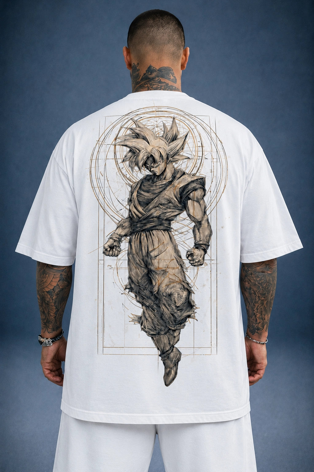 Camiseta Oversized Masculina Eternal Warrior Preta