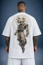 Camiseta Oversized Masculina Eternal Warrior Preta