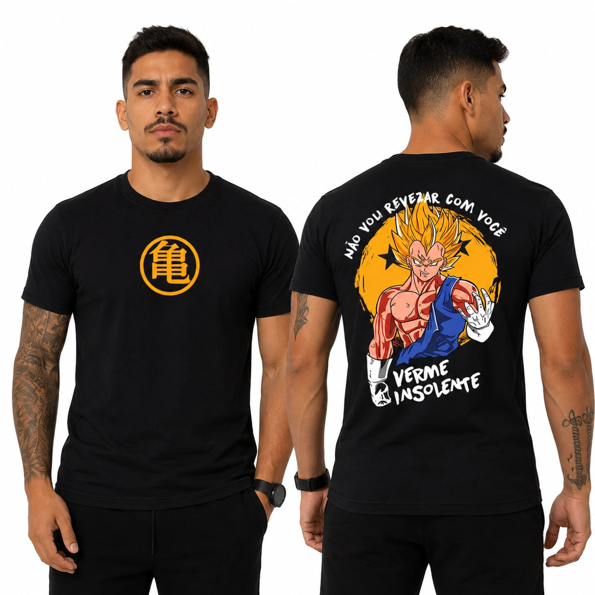 Camiseta Dry FitVegeta Verme insolente Dragon Ball