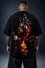 Camiseta Oversized StreetwearSuper 4 Preta