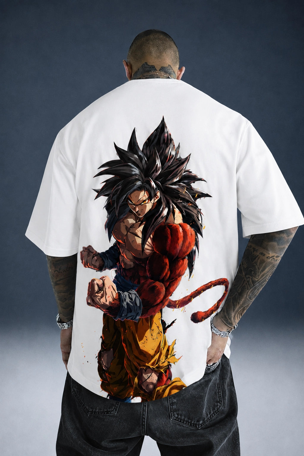Camiseta Oversized StreetwearSuper 4 Preta