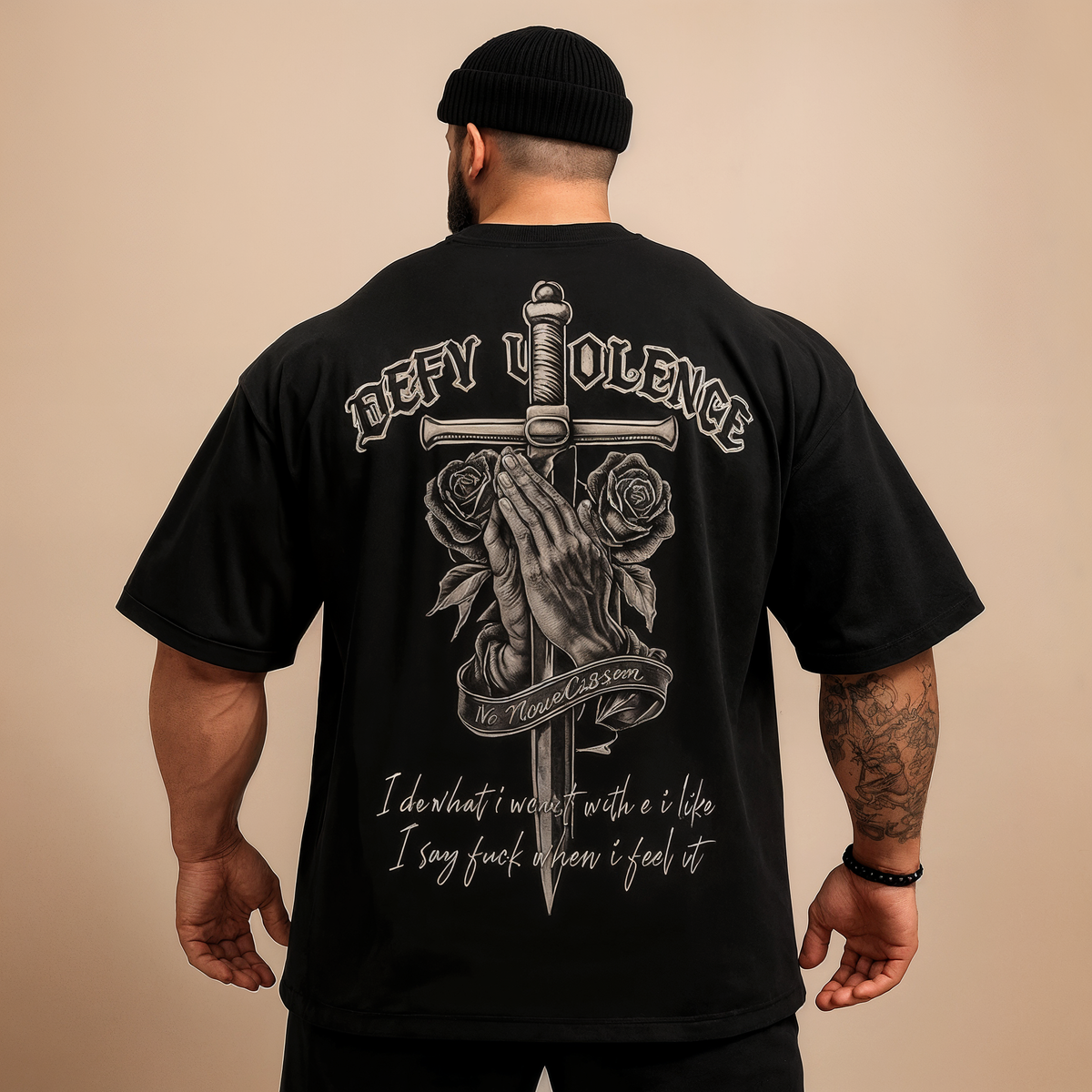 Camiseta OversizedPremium Defy Violence