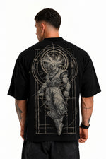 Camiseta Oversized Masculina Eternal Warrior Preta