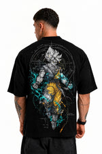 Camiseta Oversized Masculina Cyber Warrior Branca