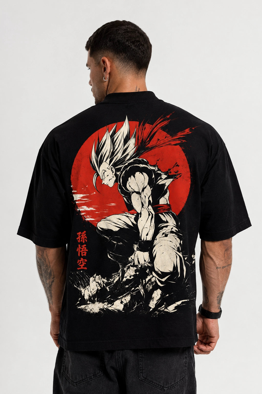 Camiseta Oversized Masculina Rising Warrior Off White