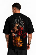 Camiseta Oversized StreetwearSuper 4 Preta