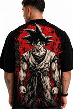 Camiseta Oversized Masculina Shadow Warrior Preta