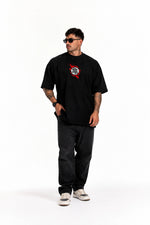 Camiseta Oversized Masculina Shadow Warrior Preta