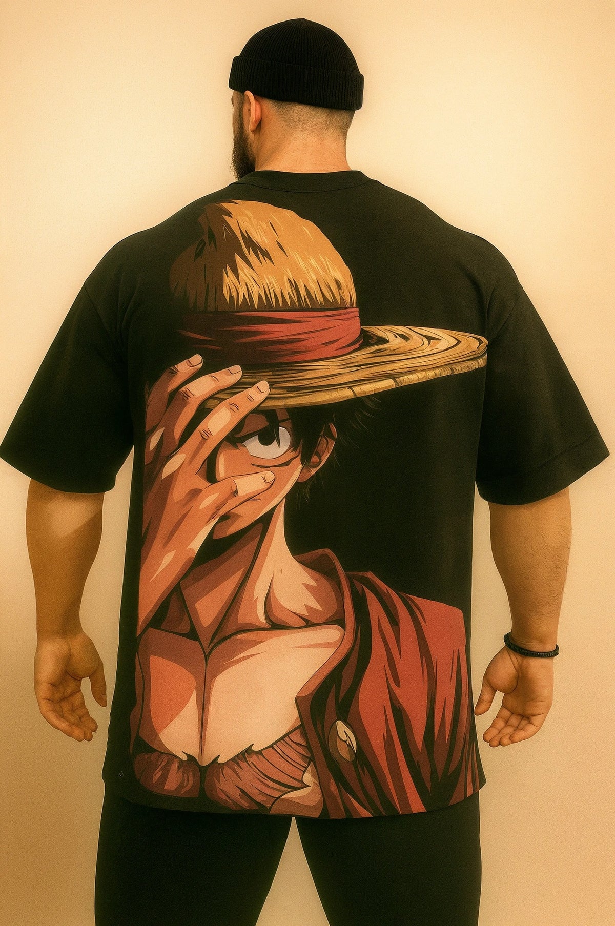 Camiseta Oversized Streetwear Monkey D. Luffy