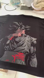 Camiseta Oversized Streetwear Son Goku Black
