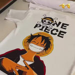 Camisa Oversized Streetwear Monkey D. Luffy Off White