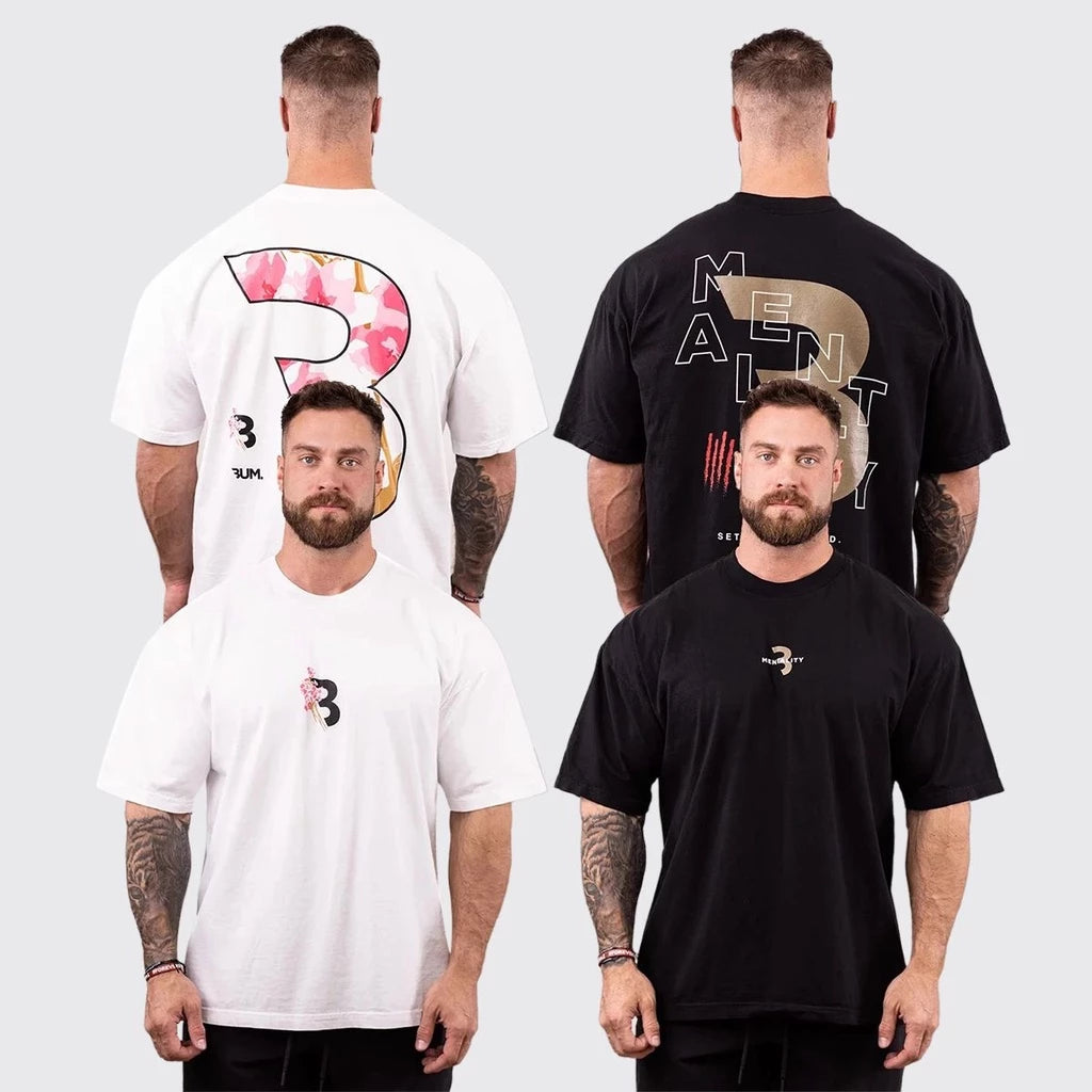 Camiseta Oversized Bodybuilding, Camiseta Oversized Premium, Kit 3 CamisetaBasica Oversized, Camiseta Oversized Montzilla