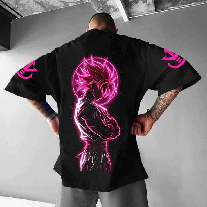 Camiseta Oversized Streetwear Golden Goku