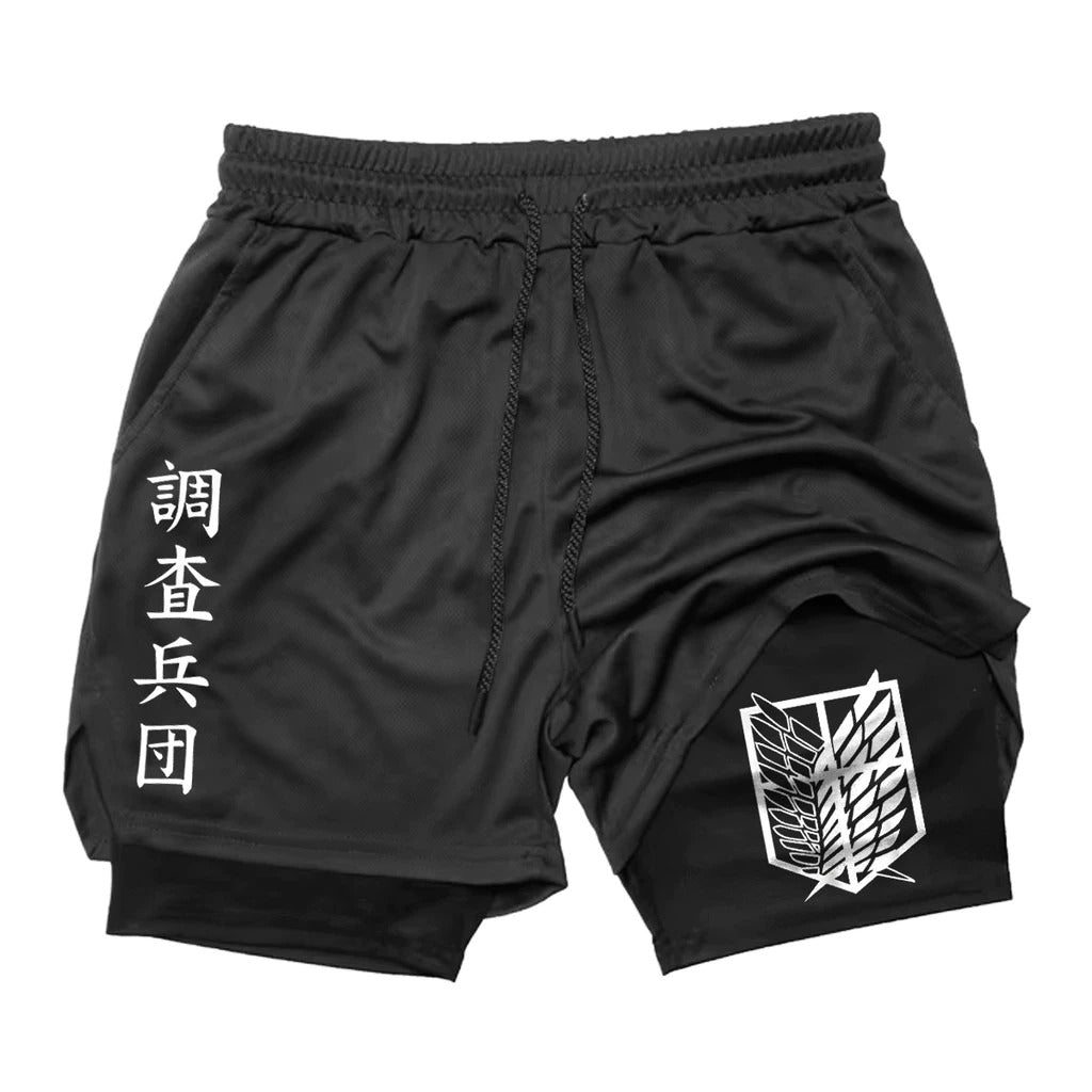 Short Dry-Fit de Compressão Attack on Titan