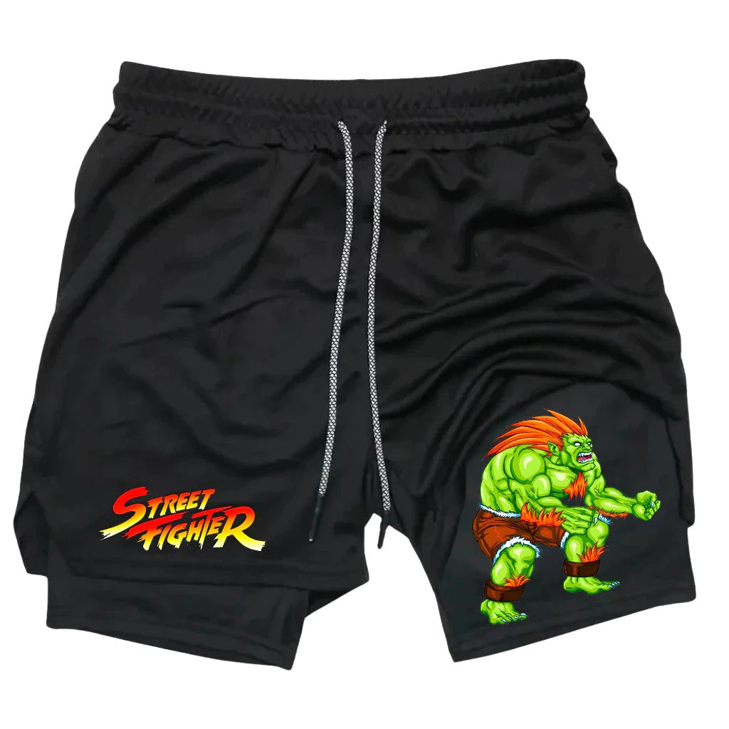 Short Dry-Fit de Compressão Street Fighter