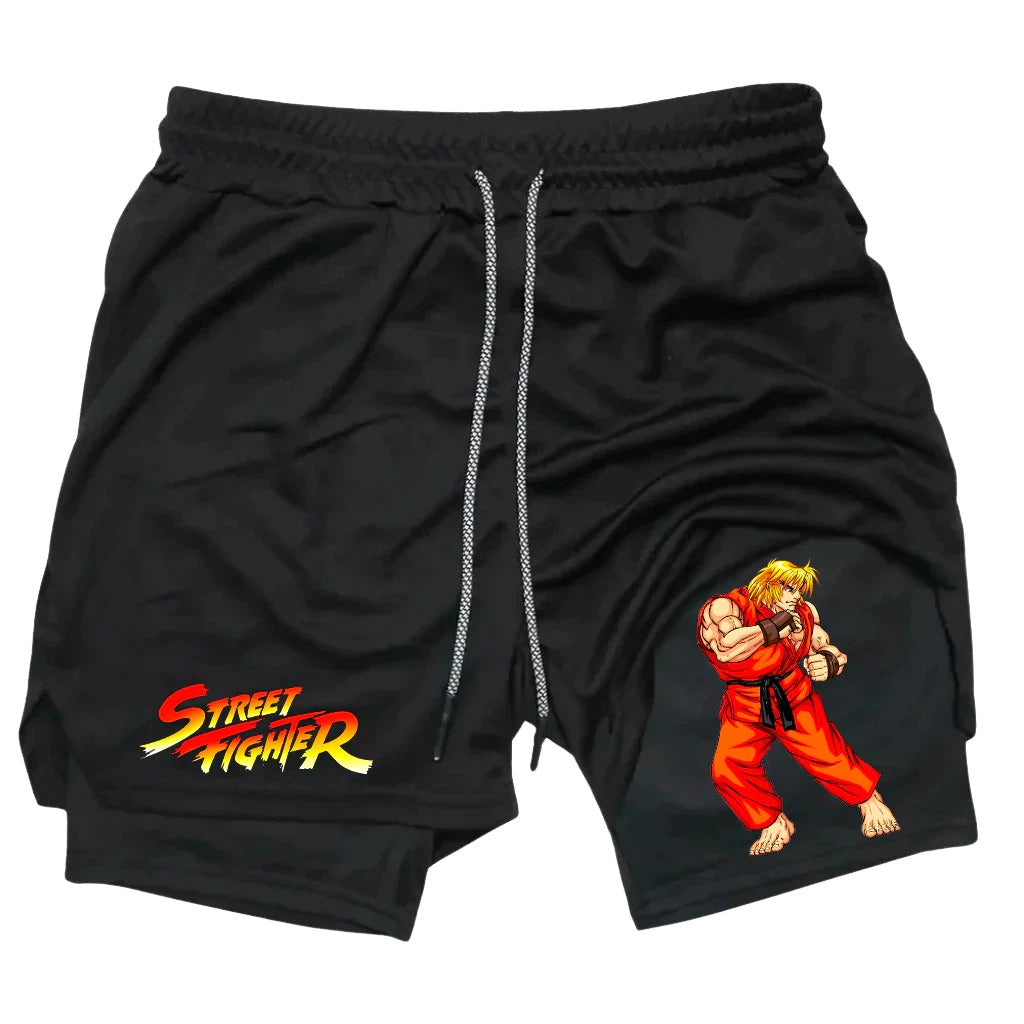 Short Dry-Fit de Compressão Street Fighter